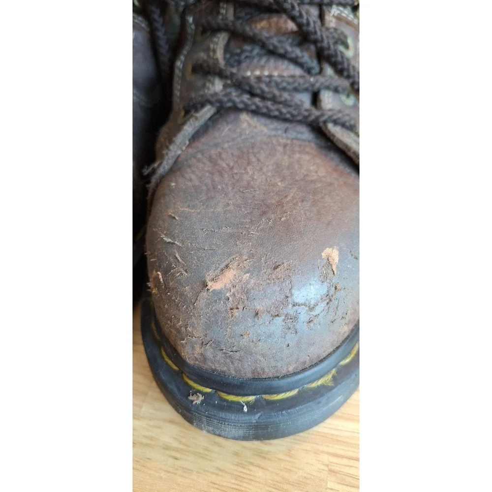 Dr. Martens AirWair Ironbridge Steel Toe Industrial Brown Boots Men's 8 READ